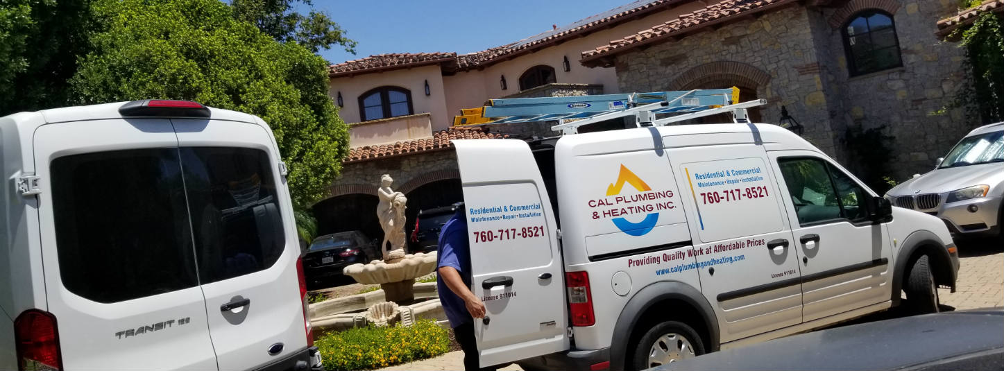Cal Plumbing Team working on site